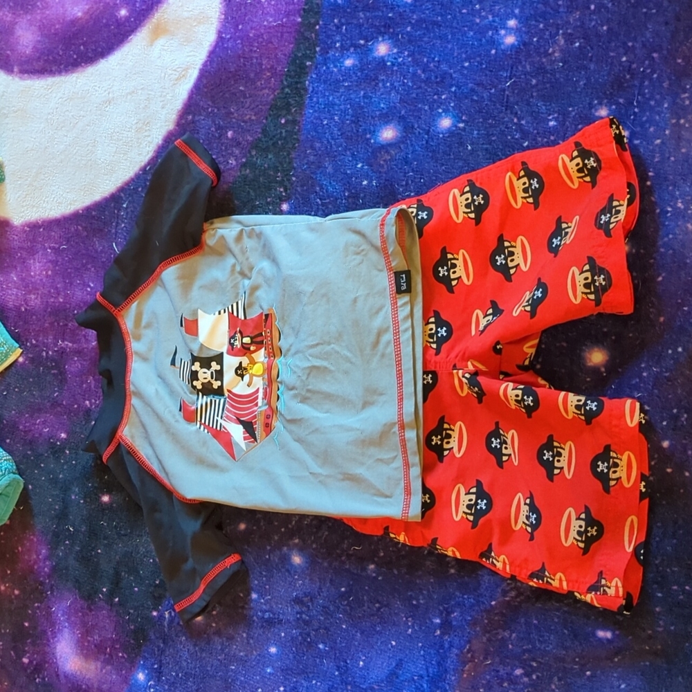Paul Frank pirate swim set, 2T